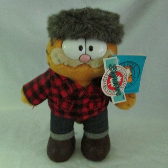 Rare Canadian Series Garfield Lumber Jack Plush - Picture 1 of 5